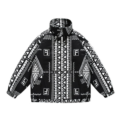Chaqueta Tie Dye con Cuello Mao para Hombre - Image 6
