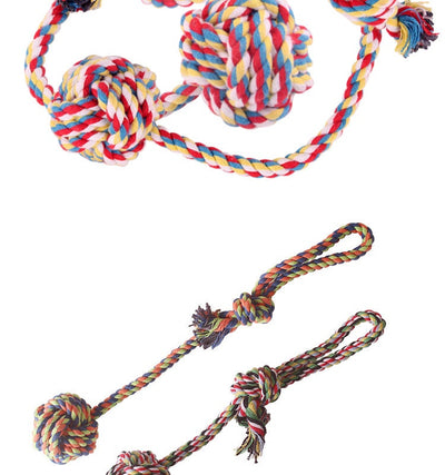 Juguete de Cuerda Trenzada para Tirar y Morder - Pelota de Algodón - Image 9