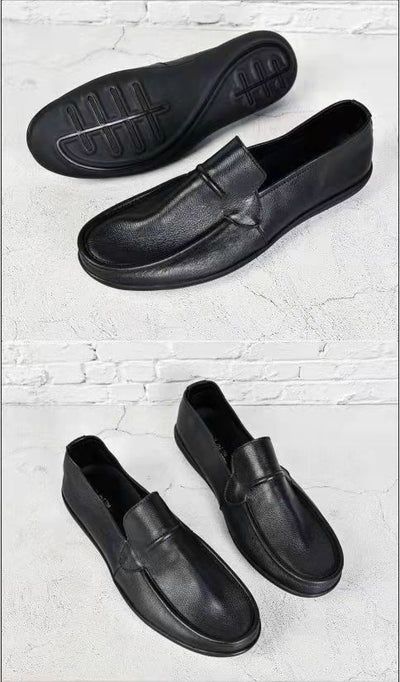 Zapatos Casuales de Cuero con Suela Suave para Hombre - Image 11