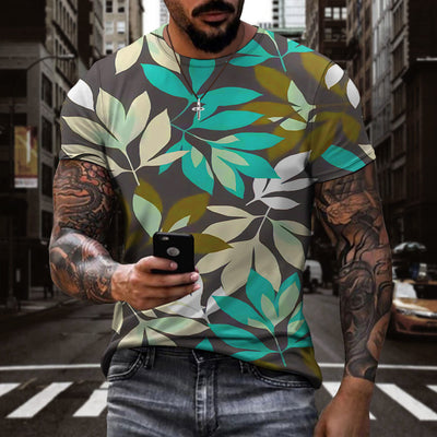 Camiseta 3D Estampado Digital Plantas Hombre y Mujer Manga Corta Deportiva - Image 3