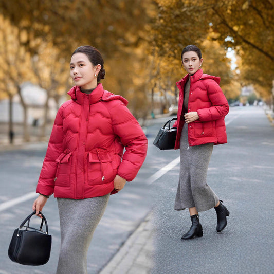 Abrigo de Algodón Acolchado con Capucha para Mujer Adulta - Image 2