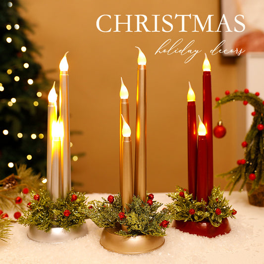 Velas LED Electrónicas para Decoración Navideña