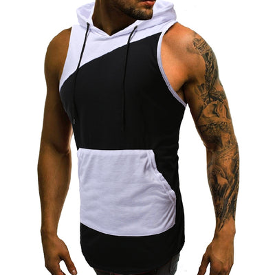 Chaleco Deportivo sin Mangas con Capucha y Combinación de Colores para Verano - Image 24