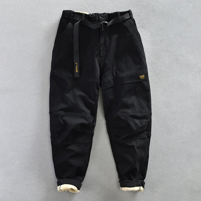 Pantalones Casuales Acolchados de Terciopelo para Hombre - Image 6