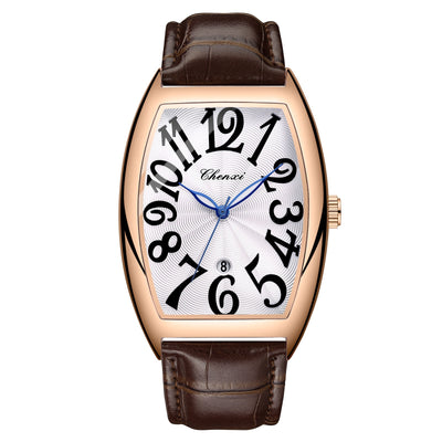 Reloj Digital con Calendario y Correa de Cuero para Hombre - Image 2