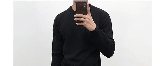 Suéter Básico Cuello Redondo para Hombre - Pullover Versátil - Image 24