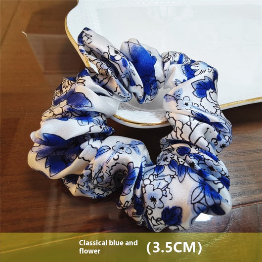 Argolla para Cabello de Seda Crepé Satinado Hecha a Mano - Image 16