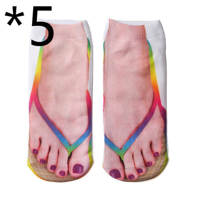 Calcetines Personalizados de Algodón con Estampado 3D Calavera de Cerdo para Hombre y Mujer - Image 13
