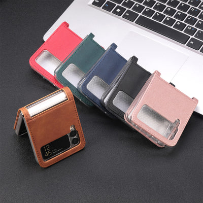 Funda Protectora de Cuero con Cartera para Teléfono Plegable Abatible - Image 7