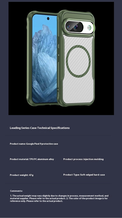Funda Magnética de Fibra de Carbono Transparente para Celular - Image 20