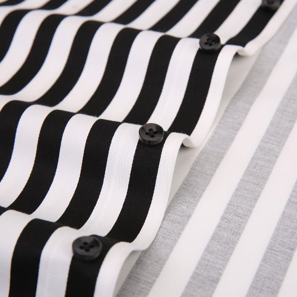 Camisa Casual de Algodón con Manga Larga