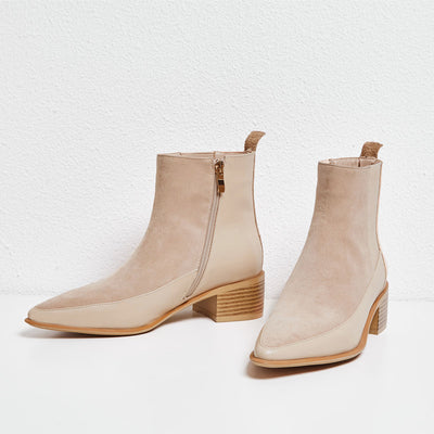 Botas Martin Escarchadas con Tacón Medio - Botines Elegantes - Image 5