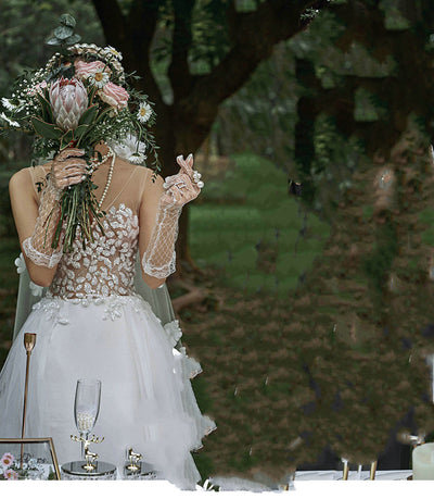 Vestido de Encaje Escote V para Sesión de Fotos en Pareja, Viajes y Bodas - Image 7