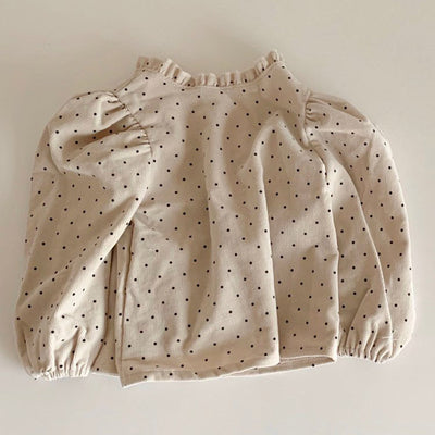 Camisa de Bebé Niña con Cuello de Encaje Plisado en Algodón - Image 4