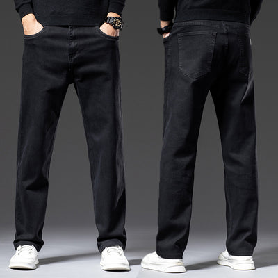 Jeans Rectos Elásticos para Hombre - Primavera Otoño Fit Cómodo - Image 10