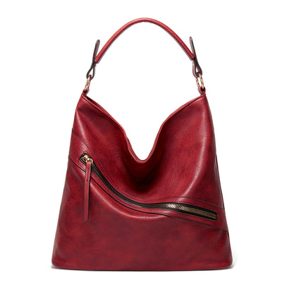 Bolso Bandolera de Cuero Estilo Europeo Asimétrico - Image 3