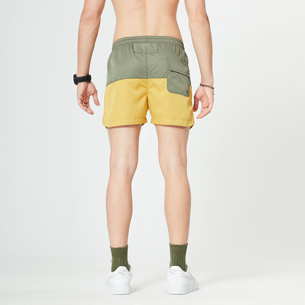 Shorts Casuales Hombre Contraste de Colores Corte Suelto Outdoor