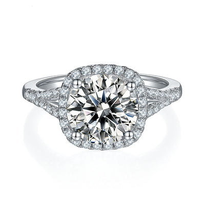 Anillo de Moissanita con Baño de Oro Blanco para Mujer - Image 4