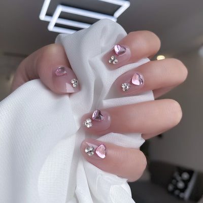 Uñas Postizas Diseño Tulipán Pintadas a Mano - Image 8