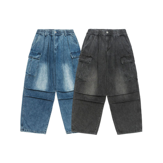 Pantalones Denim Lavado Efecto Floral Desteñido - Image 5