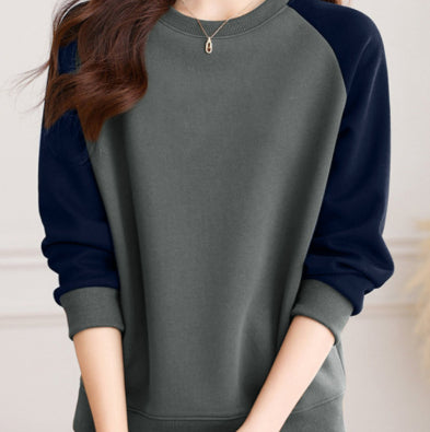 Sudadera Cuello Redondo con Mangas Raglán para Mujer - Image 9
