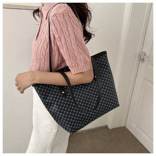 Bolso Tote Bandolera de Gran Capacidad Estilo Minimalista - Image 9