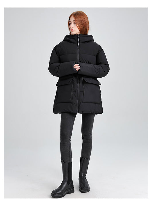 Chaqueta Acolchada de Algodón con Capucha - Versátil y Elegante - Image 18