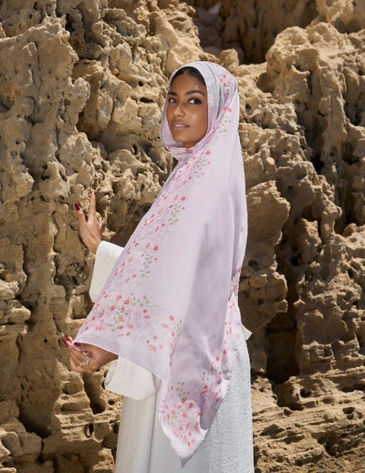Pañuelo Hijab de Satén Estampado - Image 37