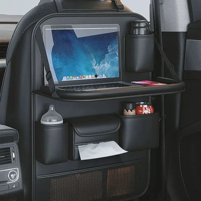 Organizador de Asiento Trasero Auto con Bandeja Plegable y Soporte para Tablet - Image 4