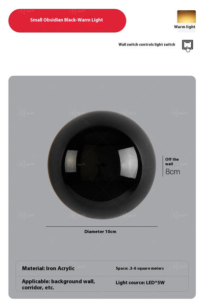 Lámpara Solar de Pared Estilo Nórdico Eclipse para Dormitorio - Image 7