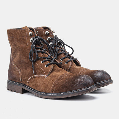 Botas Martin de Cuero Gamuza Premium con Detalles de Trabajo - Image 6