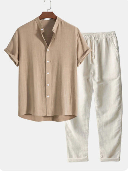 Conjunto de Playa Casual Multicolor en Algodón y Lino - Image 12
