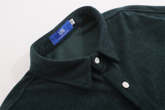 Camisa Casual de Manga Larga con Rayas Verticales y Bolsillo Contraste - Image 13