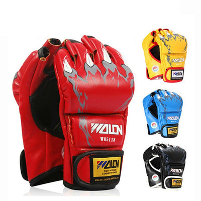 Guantes de Boxeo de Medio Dedo para Entrenamiento con Saco