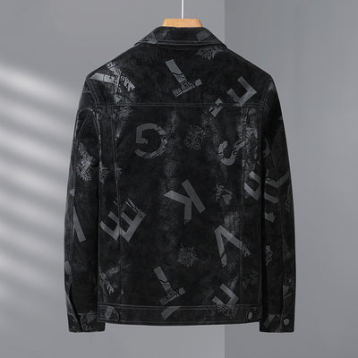 Chaqueta de Cuero para Hombre Primavera Otoño Diseño Clásico - Image 13