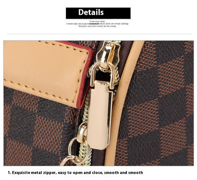 Bolso de Gran Capacidad con Patrón Cuadriculado y Diseño Transpirable - Image 12