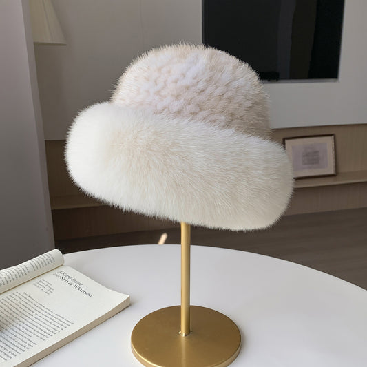 Gorro Bucket de Piel de Visón para Invierno - Calidez y Elegancia