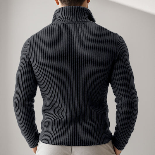 Cardigan Cuello Alto con Cierre de Cremallera para Hombre - Image 14