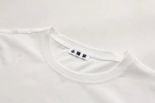 Camiseta Rayada Holgada de Manga Corta Multiuso - Image 3