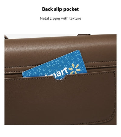 Bolsa Mensajero de Cuero Genuino Piel Vacuna Compartimentos Dobles - Image 18