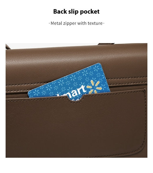 Bolsa Mensajero de Cuero Genuino Piel Vacuna Compartimentos Dobles - Image 18