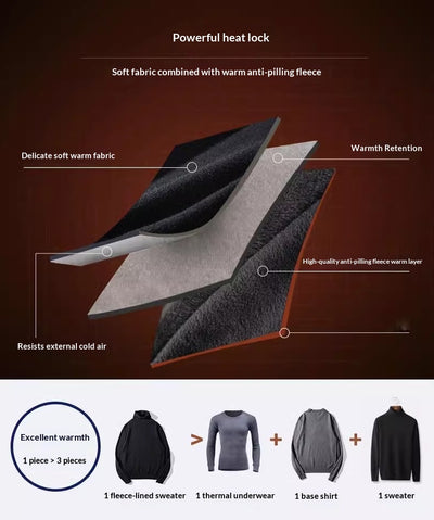 Suéter Térmico Hombre Tallas Grandes - Ajuste Relajado para Invierno - Image 18