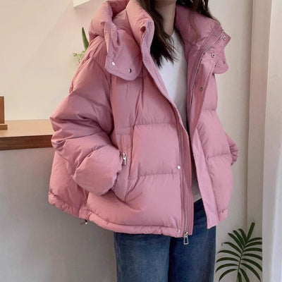 Chaqueta Cálida Casual para Mujer Talla Grande con Abertura Lateral - Image 6