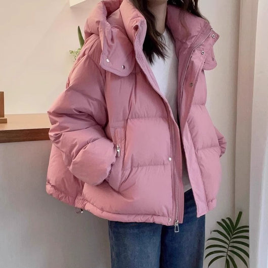 Chaqueta Cálida Casual para Mujer Talla Grande con Abertura Lateral - Image 6