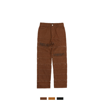 Jeans Rectos Estilo Hip-hop Europeo y Americano con Capas - Image 6