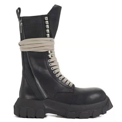 Botas Casuales para Hombre en Cuero Genuino con Doble Cierre - Image 9