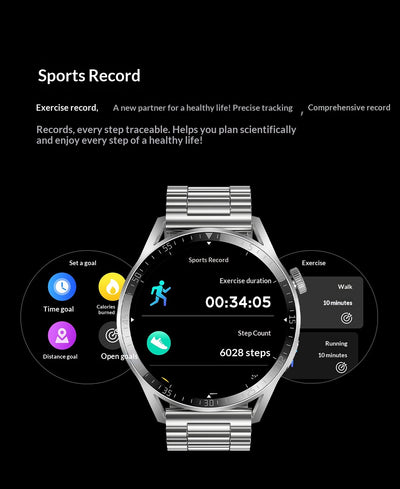 Reloj Inteligente Redondo con Llamadas Bluetooth y Monitor de Salud - Image 7