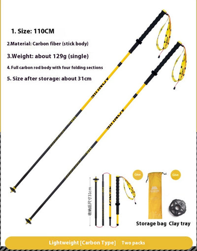 Bastón de Trekking Plegable en Fibra de Carbono - Image 16