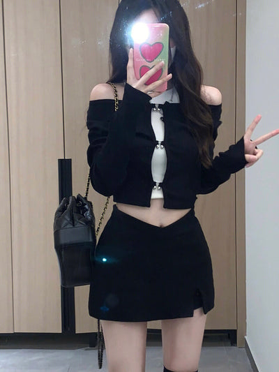 Remera Manga Larga para Mujer en Negro - Image 4