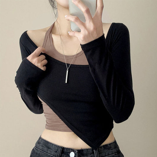 Conjunto de Dos Piezas Irregular Personalizado Estilo Hot Girl - Image 12